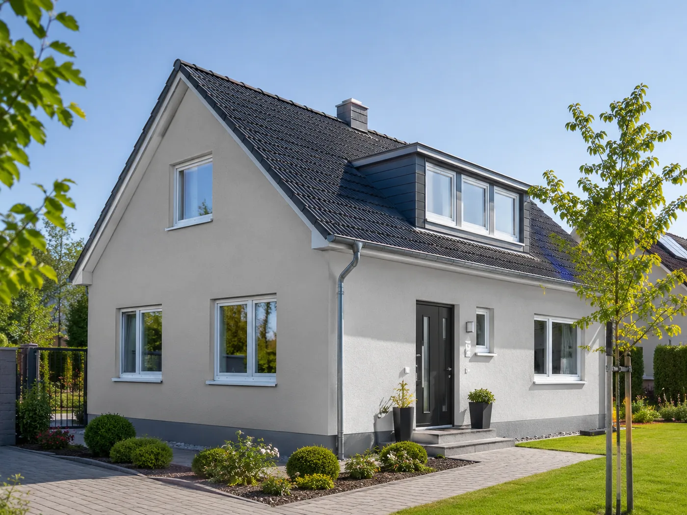 Fassadenanstrich Einfamilienhaus